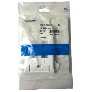 Lot of 26 CommScope Networking Faceplates Single Gang 4 Port Alpine White (US87)